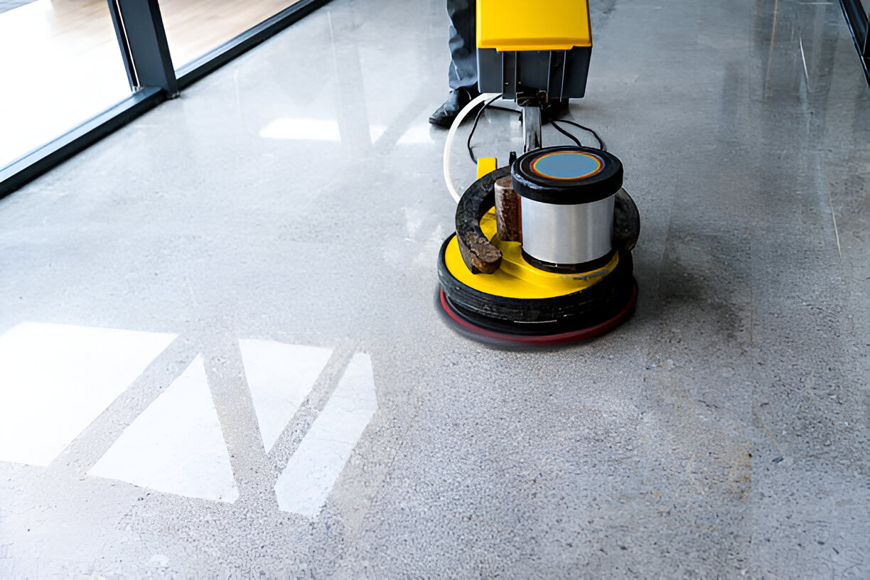 Laminate flooring in living room