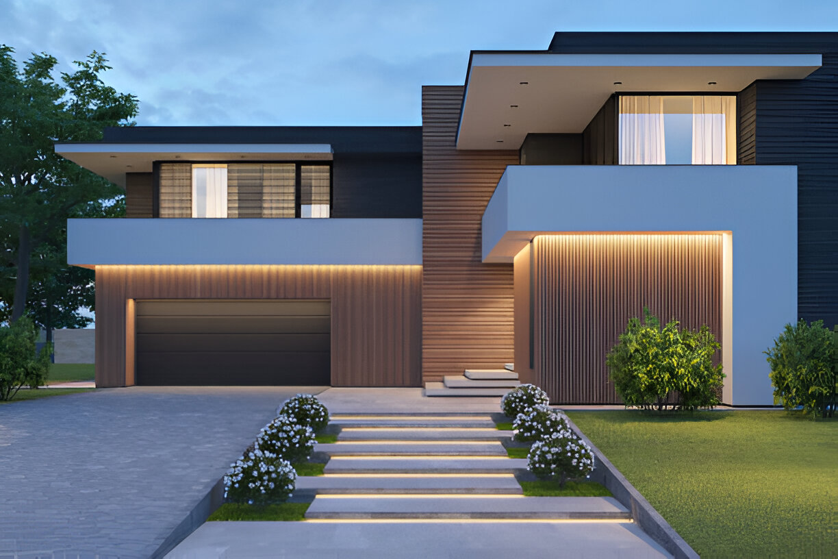 Villa outdoor entertainment area