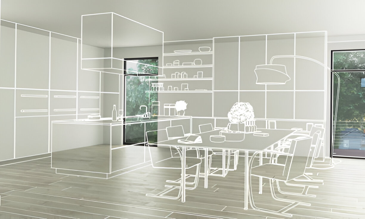 Grand entrance of a renovated villa